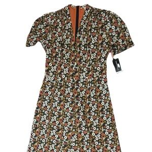 Saint Geraldine Jumpsuit Floral Coveralls Anthropologie Wide Leg Cottage Small